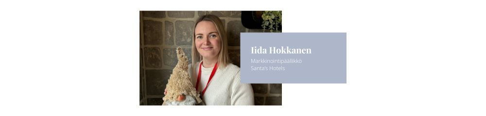 Referenssi Häät-media Iida Hokkanen Santa's Hotels